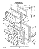 DOOR, LIT/OPTIONAL Diagram and Parts List for ET17HKXMWR1  Whirlpool Refrigerator