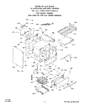 BODY Diagram and Parts List for 1463W1A  Roper Range