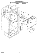 LINER Diagram and Parts List for KTRD18KAAL00  Whirlpool Refrigerator