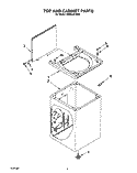 TOP AND CABINET, LIT/OPTIONAL Diagram and Parts List for RAM4131AW0  Whirlpool Washer