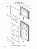 DOOR PARTS Diagram and Parts List for NWR0001Q00  Whirlpool Refrigerator