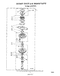 BASKET DRIVE AND BRAKE Diagram and Parts List for LA5580XMW1  Whirlpool Washer