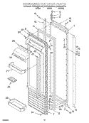 REFRIGERATOR DOOR Diagram and Parts List for KSSS48MHT00  KitchenAid Refrigerator