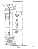 GEARCASE Diagram and Parts List for LA8100XWW0  Whirlpool Washer