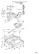 MACHINE BASE Diagram and Parts List for KAWS855JE1  KitchenAid Washer