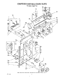 CONTROLS AND REAR PANEL Diagram and Parts List for LA7680XTF0  Whirlpool Washer