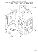 REAR CHASSIS Diagram and Parts List for KERC607GAL1  KitchenAid Range