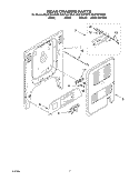 REAR CHASSIS Diagram and Parts List for KGST307HBT9  KitchenAid Range