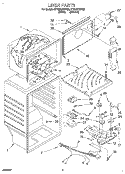 LINER Diagram and Parts List for ET18JKXDW05  Whirlpool Refrigerator