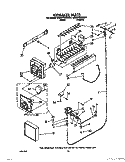 ICEMAKER, LIT/OPTIONAL Diagram and Parts List for 4ED25PWXWN01  Whirlpool Refrigerator