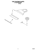 TOP VENTING PARTS Diagram and Parts List for IBS124PSS00  Whirlpool Wall Oven