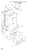 REFRIGERATOR LINER Diagram and Parts List for 7ED22PQXDN01  Whirlpool Refrigerator