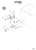 UNIT PARTS Diagram and Parts List for FCF070FXMQ01  Whirlpool Freezer