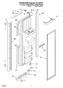 FREEZER DOOR PARTS Diagram and Parts List for KSRB25FKSS03  KitchenAid Refrigerator