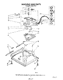 MACHINE BASE Diagram and Parts List for LA6053XSW1  Whirlpool Washer