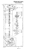 GEARCASE Diagram and Parts List for LA7001XTW0  Whirlpool Washer