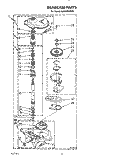 GEARCASE Diagram and Parts List for 4LA6300XYN0  Whirlpool Washer