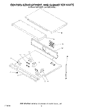 CONTROL COMPARTMENT AND CABINET TOP Diagram and Parts List for KEBS145SBL1  KitchenAid Wall Oven