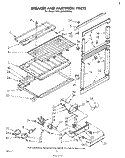 Part Location Diagram of 982582 Whirlpool BAFFLE, LINER TOP