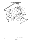 CONTROL PANEL Diagram and Parts List for RS576PXP0  Whirlpool Range