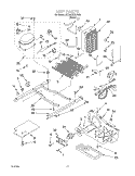 UNIT Diagram and Parts List for 6ED20TKXGW03  Whirlpool Refrigerator