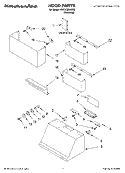 HOOD PARTS Diagram and Parts List for KWCU320JSS0  KitchenAid Range Hood