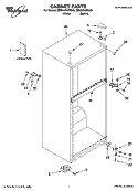 CABINET PARTS Diagram and Parts List for ER8AHKXPL00  Whirlpool Refrigerator