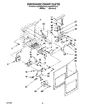 DISPENSER FRONT Diagram and Parts List for KSRS27QAWH10  KitchenAid Refrigerator