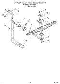 UPPER WASH AND RINSE Diagram and Parts List for KUDC24SESS5  KitchenAid Dishwasher