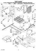 UNIT PARTS Diagram and Parts List for KSRS25FTSS01  KitchenAid Refrigerator