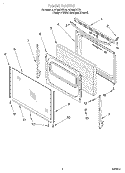 DOOR, LIT/OPTIONAL Diagram and Parts List for SF360BEEZ0  Whirlpool Range