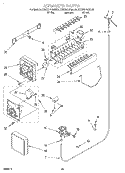 ICEMAKER, OPTIONAL Diagram and Parts List for KSRS27QGWH02  KitchenAid Refrigerator
