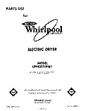 SECTION Diagram and Parts List for LE9800XMW1  Whirlpool Dryer