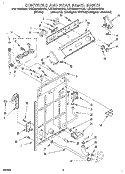 CONTROL AND REAR PANEL Diagram and Parts List for LSC6244BQ0  Whirlpool Washer