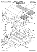 GRILLE PARTS Diagram and Parts List for KBGN292LSS0  KitchenAid Grill