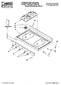 COOKTOP PARTS Diagram and Parts List for TGP305TT0  Estate Range