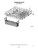 LOWER RACK Diagram and Parts List for KUDI21DS1  KitchenAid Dishwasher