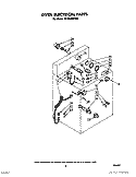 OVEN ELECTRICAL Diagram and Parts List for SF365BEPW0  Whirlpool Range