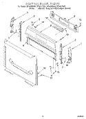 CONTROL PANEL Diagram and Parts List for SF325PEGN1  Whirlpool Range