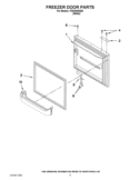 FREEZER DOOR PARTS Diagram and Parts List for ITB19440Q02  Inglis Refrigerator