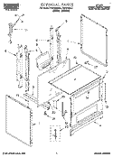 EXTERNAL Diagram and Parts List for FGP315BW1  Roper Range