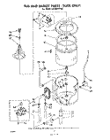 TUB AND BASKET (SUDS) Diagram and Parts List for LA7000XPW0  Whirlpool Washer