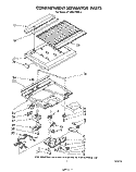 COMPARTMENT SEPARATOR Diagram and Parts List for ET16EK1PWR3  Whirlpool Refrigerator