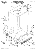Part Location Diagram of 2255377 Whirlpool Service & Wiring Sheet