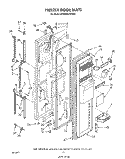 FREEZER DOOR Diagram and Parts List for 6ED25RQXWW00  Whirlpool Refrigerator