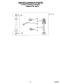MISCELLANEOUS  PARTS Diagram and Parts List for LTG5243DT6  Whirlpool Washer Dryer Combo