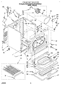 CABINET Diagram and Parts List for KGYW770BWH0  KitchenAid Dryer