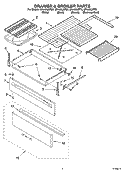 DRAWER & BROILER PARTS Diagram and Parts List for GR448LXPT0  Whirlpool Range