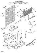 UNIT PARTS Diagram and Parts List for ET6WSKYSQ00  Whirlpool Refrigerator