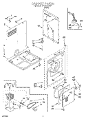 Part Location Diagram of 280044 Whirlpool PANEL